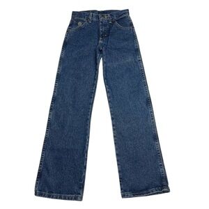 Boys Wrangler George Straight Jeans Dark Wash Size 11 Slim